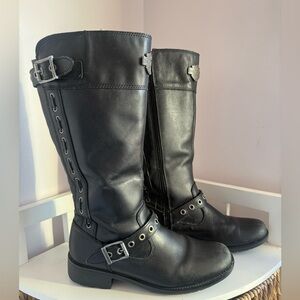 Harley-Davidson Black Moto Boots for Women